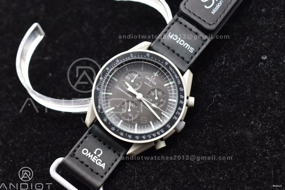 Bioceramic Strap Nylon Moon on Mission The Quartz Swatch Omega to Moonwatch x 0108